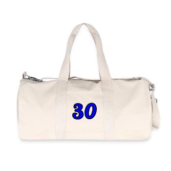 30. 30 YEARS. 30th ANNIVERSARY. 30 YEARS ANNIVERSARY. - Recycled Canvas Sports Bag by Stanley/Stella - natural - Front