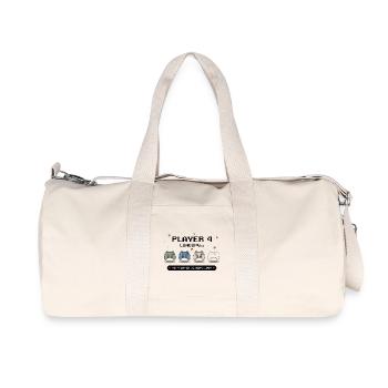Player 4 Loading - Baby Announcement - Recycled Canvas Sports Bag by Stanley/Stella - natural - Front