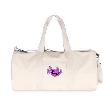Axolotl coquin à la langue - Sac de sport en toile recyclée Stanley/Stella - blanc naturel - Devant