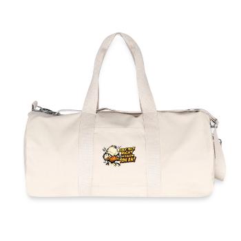 Guck Mich Nicht In Diesem Ton An Lustiger Vogel - Recycelte Canvas-Sporttasche von Stanley/Stella - Naturweiß - Vorne