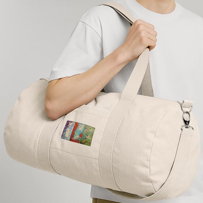 Triptychon Farbfluss Recycelte Canvas-Sporttasche von Stanley/Stella