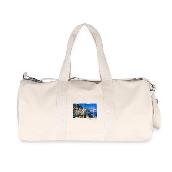 Manarola Cinque Terre La Spezia in Italien Design - Recycelte Canvas-Sporttasche von Stanley/Stella - Naturweiß - Vorne