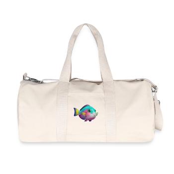 Rainbow Fish Parrotfish - Recycled Canvas Sports Bag by Stanley/Stella - natural - Front