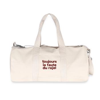Toujours La Faute Du Rajel Humour Drôle - Sac de sport en toile recyclée Stanley/Stella - blanc naturel - Devant