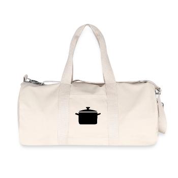 Chaudron Chaudron Cadeau Cuisinier Cuisinier Cuisinier - Sac de sport en toile recyclée Stanley/Stella - blanc naturel - Devant