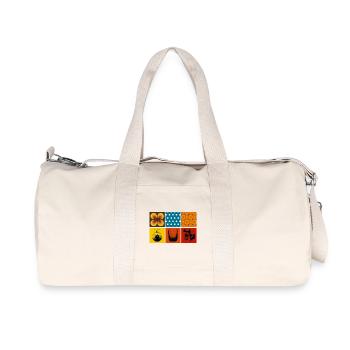 Retro - Recycled Canvas Sports Bag by Stanley/Stella - natural - Front