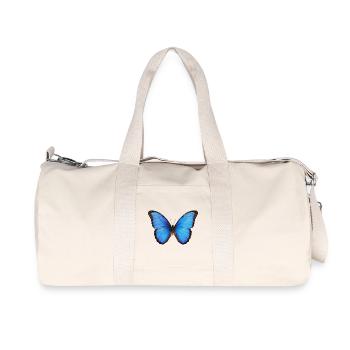 Style réaliste Blue Morpho Butterfly - Sac de sport en toile recyclée Stanley/Stella - blanc naturel - Devant