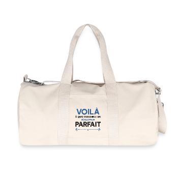 Un Développeur parfait métier cadeau - Sac de sport en toile recyclée Stanley/Stella - blanc naturel - Devant