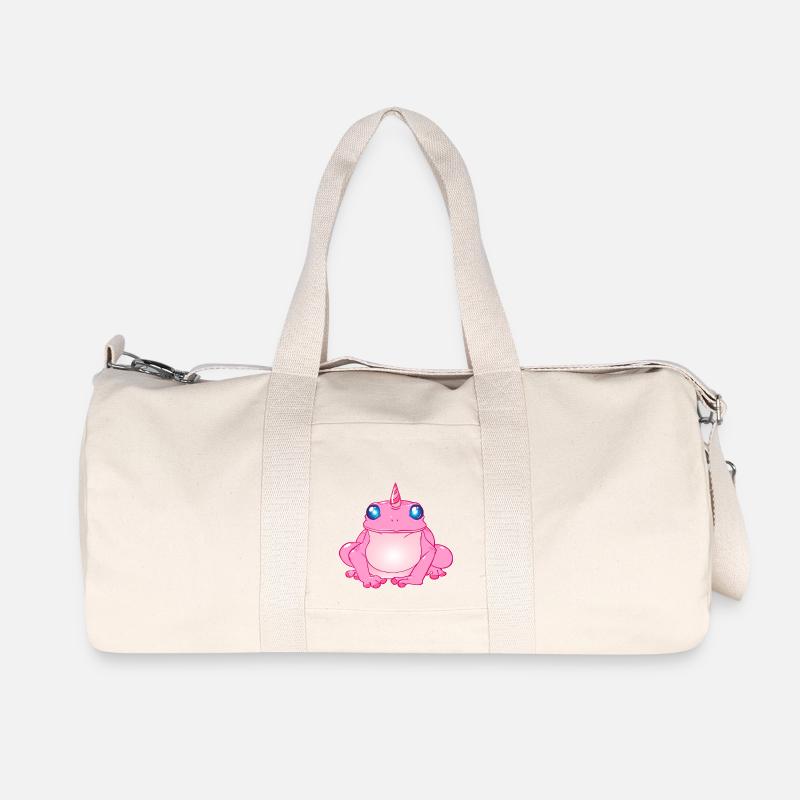 Frosch mit Horn - Recycelte Canvas-Sporttasche von Stanley/Stella - Naturweiß