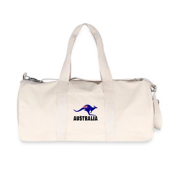 Australia Kangaroo / Gift / Gift Idea - Recycled Canvas Sports Bag by Stanley/Stella - natural - Front
