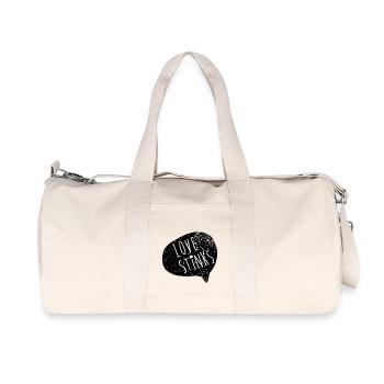 Love Stinks - Recycelte Canvas-Sporttasche von Stanley/Stella - Naturweiß - Vorne