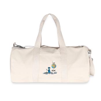 Plastic Planet - MAINTENANT ... Le Gardien d'Orbis - Sac de sport en toile recyclée Stanley/Stella - blanc naturel - Devant