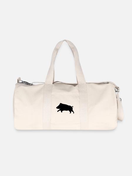 Tshirt sanglier personnalisable - Sac de sport en toile recyclée Stanley/Stella - blanc naturel