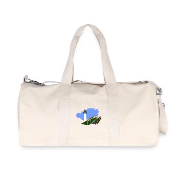 phare - Sac de sport en toile recyclée Stanley/Stella - blanc naturel - Devant