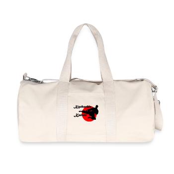 Kyokushin karate Japanese sun yogo tobi geri - Recycled Canvas Sports Bag by Stanley/Stella - natural - Front