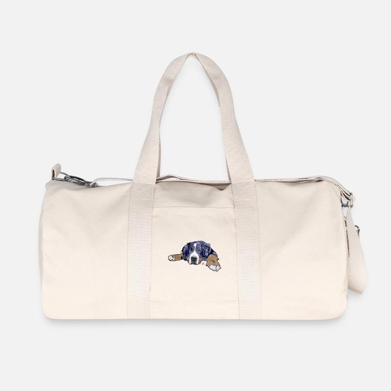 Berner Sennenhund - Recycelte Canvas-Sporttasche von Stanley/Stella - Naturweiß