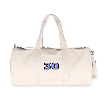 30. 30 YEARS. 30th ANNIVERSARY. 30TH ANNIVERSARY. - Recycled Canvas Sports Bag by Stanley/Stella - natural - Front