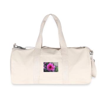 Dahlia rose rose fleur, fleur - Sac de sport en toile recyclée Stanley/Stella - blanc naturel - Devant