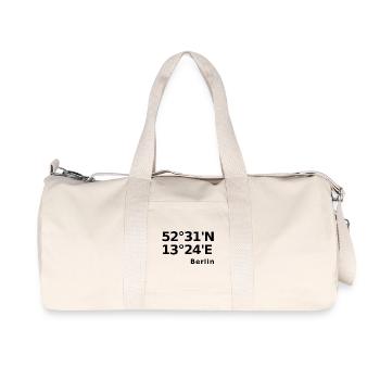 Berlin - Recycelte Canvas-Sporttasche von Stanley/Stella - Naturweiß - Vorne