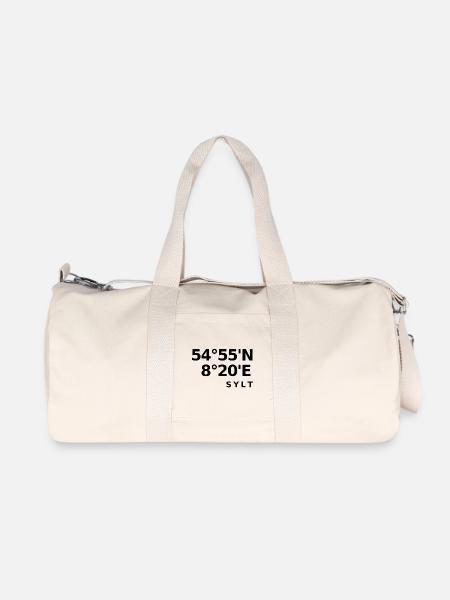 Sylt - Sac de sport en toile recyclée Stanley/Stella - blanc naturel