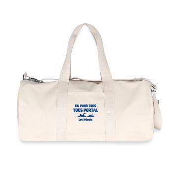 natation, super nageur, handisport - Sac de sport en toile recyclée Stanley/Stella - blanc naturel - Devant