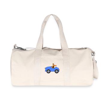 Auto mit Fahrer - Recycelte Canvas-Sporttasche von Stanley/Stella - Naturweiß - Vorne