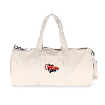 Voiture de collection de la RDA - Sac de sport en toile recyclée Stanley/Stella - blanc naturel - Devant