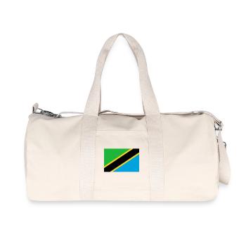 Tanzanie - Sac de sport en toile recyclée Stanley/Stella - blanc naturel - Devant