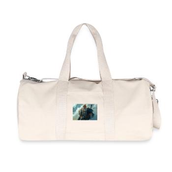 Poster Illustration Viking - Sac de sport en toile recyclée Stanley/Stella - blanc naturel - Devant