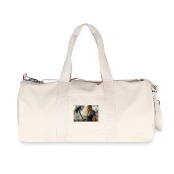 Poster Illustration Femme viking - Sac de sport en toile recyclée Stanley/Stella - blanc naturel - Devant