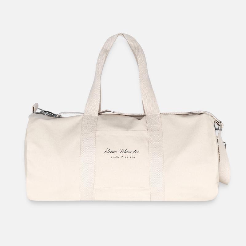 kleine Schwester - Recycelte Canvas-Sporttasche von Stanley/Stella - Naturweiß