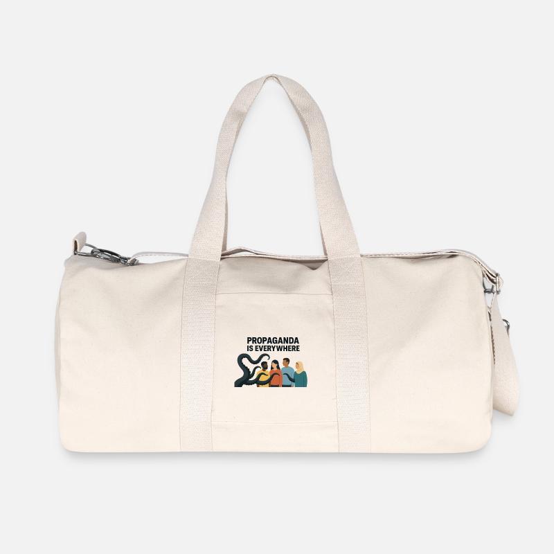 Propaganda Ist Überall Vielfaltsbild - Recycelte Canvas-Sporttasche von Stanley/Stella - Naturweiß
