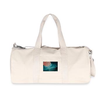 Néon Mosaïque Platine Nuit Couleurs - Sac de sport en toile recyclée Stanley/Stella - blanc naturel - Devant