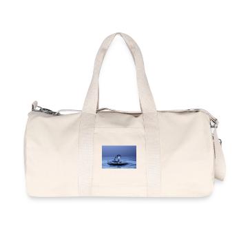Colourful Liquid Abstract - Recycled Canvas Sports Bag by Stanley/Stella - natural - Front