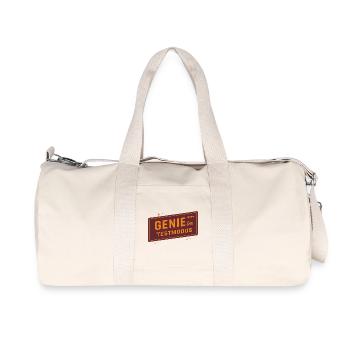 Génie en mode test – Drôle de dicton pour les créatifs - Sac de sport en toile recyclée Stanley/Stella - blanc naturel - Devant