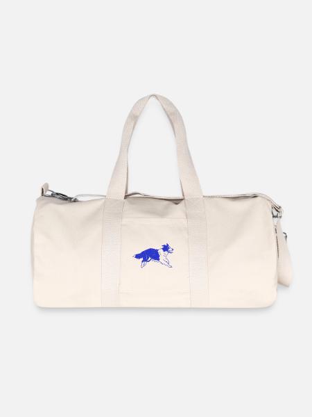 Border Collie Dog Running - Recycled Canvas Sports Bag by Stanley/Stella - natural