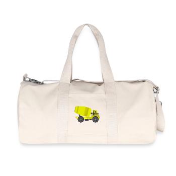 Camion malaxeur à béton - Sac de sport en toile recyclée Stanley/Stella - blanc naturel - Devant
