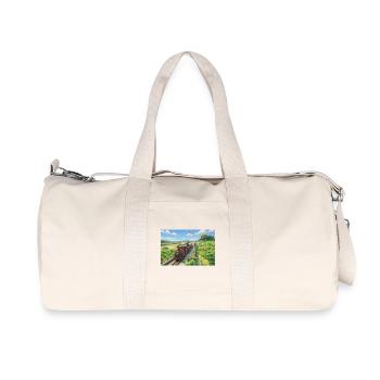 Dduallt-Doppelspiel - Recycelte Canvas-Sporttasche von Stanley/Stella - Naturweiß - Vorne