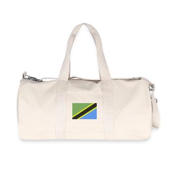 Tansania-Flagge - Recycelte Canvas-Sporttasche von Stanley/Stella - Naturweiß - Vorne