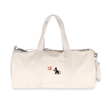 Wind Spray Monkey Graffiti - Recycled Canvas Sports Bag by Stanley/Stella - natural - Front