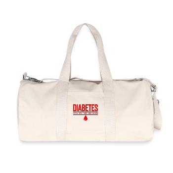 Diabetes Bloodline Bold Typography - Recycled Canvas Sports Bag by Stanley/Stella - natural - Front