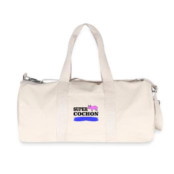 SUPER-PIG - Recycelte Canvas-Sporttasche von Stanley/Stella - Naturweiß - Vorne
