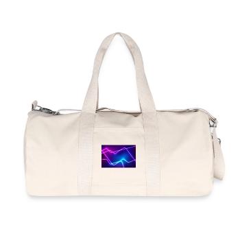 Neon Line Flow - Recycled Canvas Sports Bag by Stanley/Stella - natural - Front