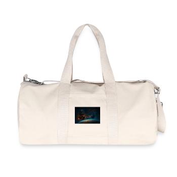 Corsaires Cosmiques en Duel Spatial - Sac de sport en toile recyclée Stanley/Stella - blanc naturel - Devant