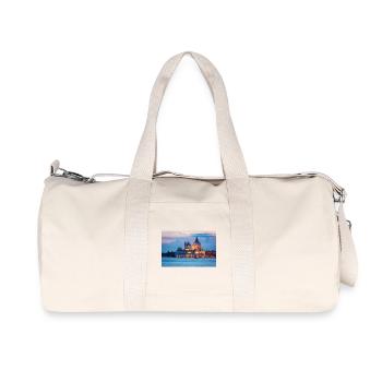 Santa Maria della Salute à Venise le soir - Sac de sport en toile recyclée Stanley/Stella - blanc naturel - Devant