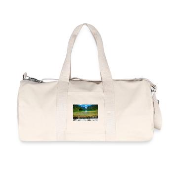Lac Dobbiaco dans les Dolomites - Sac de sport en toile recyclée Stanley/Stella - blanc naturel - Devant