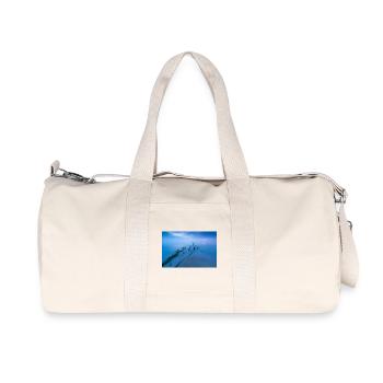 Blue hour sur la plage ouest - Sac de sport en toile recyclée Stanley/Stella - blanc naturel - Devant
