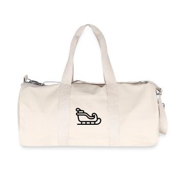 Santa's sleigh - Recycled Canvas Sports Bag by Stanley/Stella - natural - Front