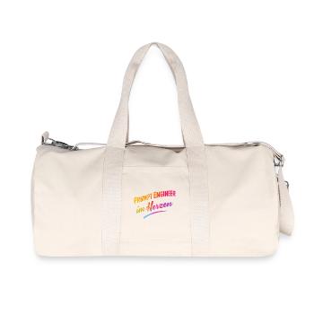Prompt Engineer im Herzen - Recycelte Canvas-Sporttasche von Stanley/Stella - Naturweiß - Vorne