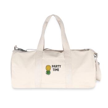 Lets Party Pineapple Symbol  - Recycled Canvas Sports Bag by Stanley/Stella - natural - Front